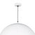 A simple dome shade brings sleek minimalism to the mix. Featuring a gold-leafed finish on the shade’s interior, this gives...
