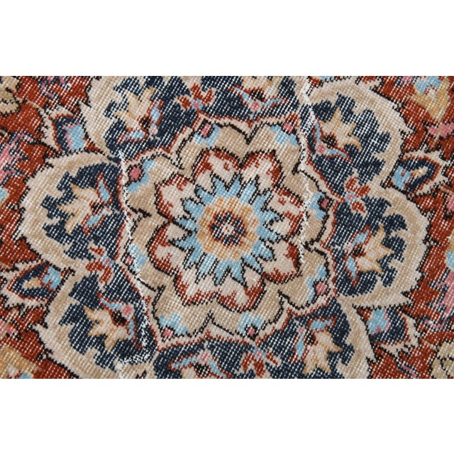 1970s Vintage Turkish Handmade Wool Rug, 1970s For Sale - Image 5 of 16