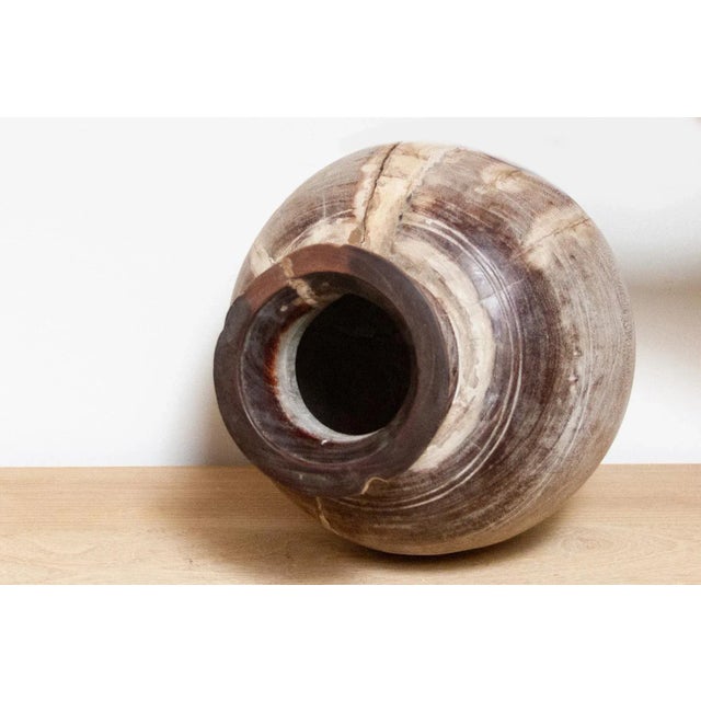 Brown Antique Himachal Water Pot For Sale - Image 8 of 10