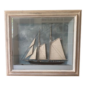 An Early 20thc Boat Diorama
