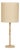Lamia Natural Burl and Raffia Designer Table Lamp For Sale