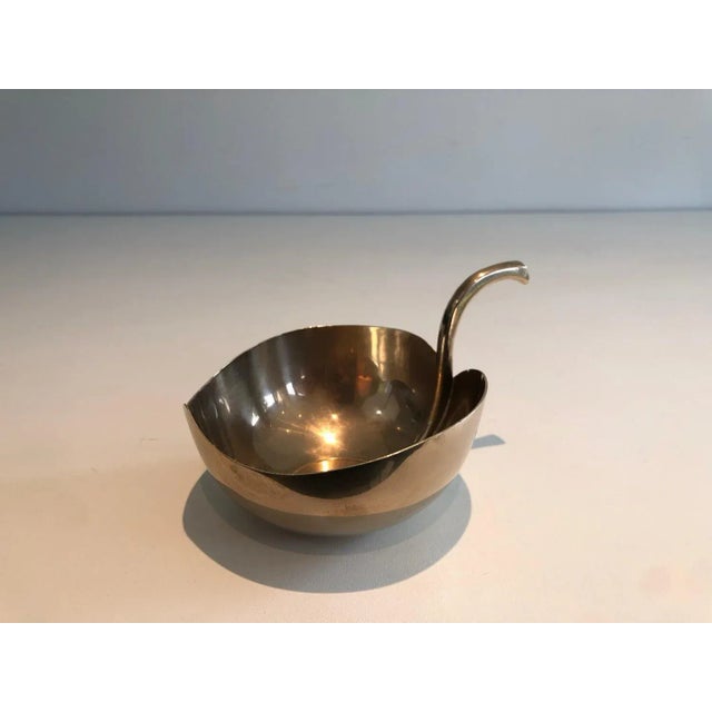 French Circa 1970 French Brass Leaf Vide-Poche For Sale - Image 3 of 13