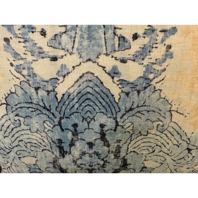 Early 21st Century Pair of Twigs Chinoiserie Dragon Pillows With Belgian Linen Backs For Sale - Image 5 of 6