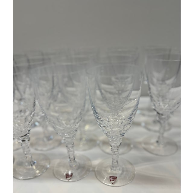 Vintage Orrefors “Carina” 36-Piece Crystal Stemware Service by Ingeborg Lundin, Sweden For Sale - Image 11 of 17