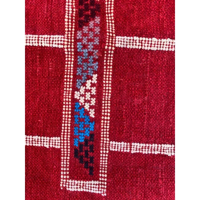 Vintage Silk and Cotton Moroccan Kilim Rug, 1950s For Sale - Image 16 of 18