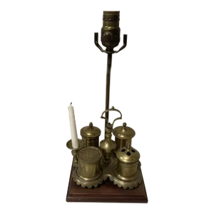 Mid-1700s English Inkwell Standish Lamp