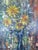 Arthur Sarkissian, Still Life with Yellow Flowers, 1972, Oil on Canvas For Sale - Image 3 of 15