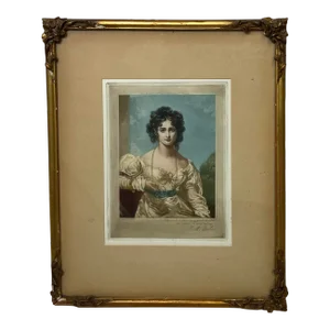 Famous Lady Peel, 19th Century Antique Limited Edition Mezzotint