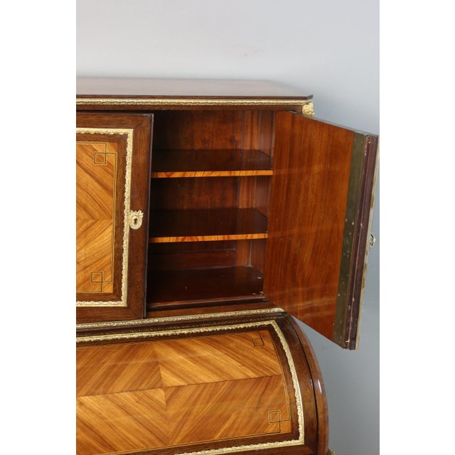 Napoleon III Brown Wood Desk For Sale - Image 6 of 16