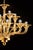 Murano Contemporary Modern Amber Linear Murano Glass Gold Chandelier For Sale - Image 4 of 6