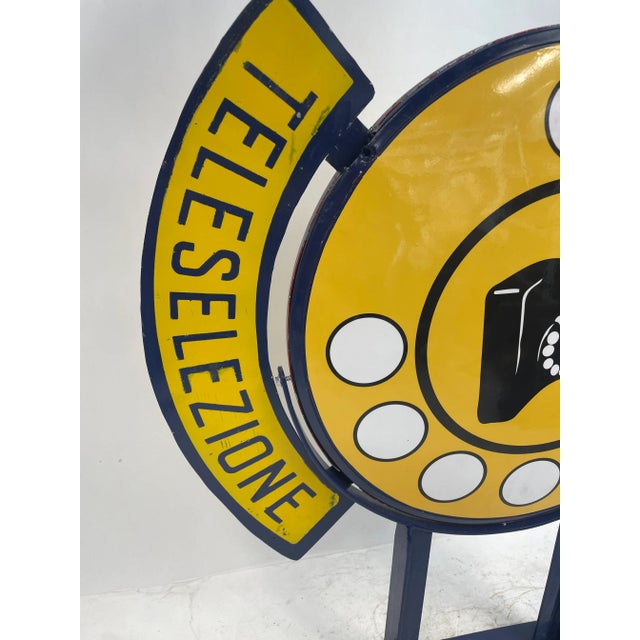 Double-Sided Teleselection Sign in Metal For Sale - Image 12 of 13