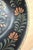 Vintage Rare Pennsylvania Dutch Hand Painted Classic Black Wooden Bowl Signed 12" For Sale - Image 9 of 10