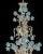 Early 21st Century Venetian Turquoise Floral Murano Glass Chandelier by Simoeng For Sale - Image 5 of 12