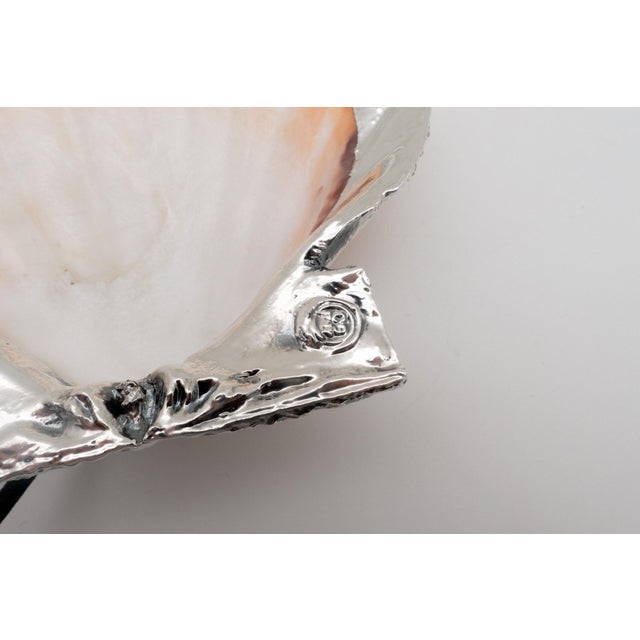 Partially silvered pecten shell made in Rome, Italy, exclusively for Creel and Gow. It is the symbol of pilgrims on the...