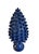 Pair of Vintage Italian Blue Glazed Ceramic Pine Cone Statuettes For Sale - Image 4 of 10