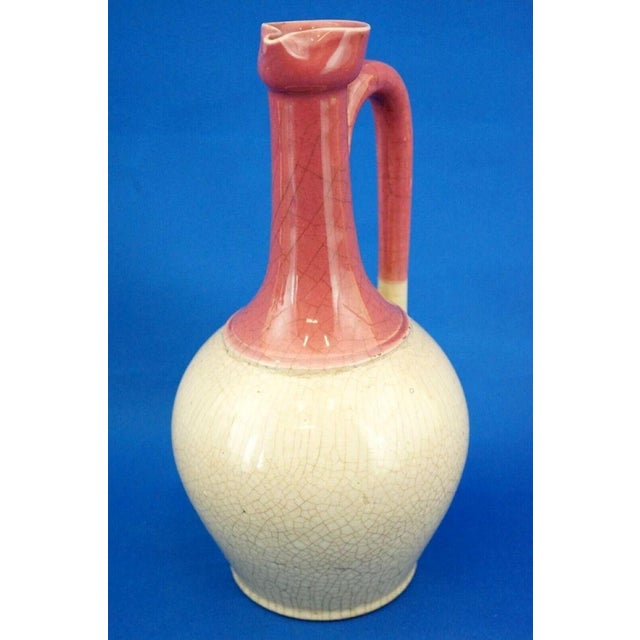 19th Century Art Nouveau Majolica Ceramic Jugs attributed to Sarreguemines or Lunéville, France, Set of 3 For Sale - Image 3 of 18