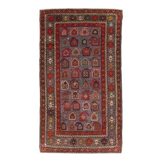 Galerie Shabab Collection Early 20th Century Handmade Caucasian Shirvan Small Accent Rug For Sale