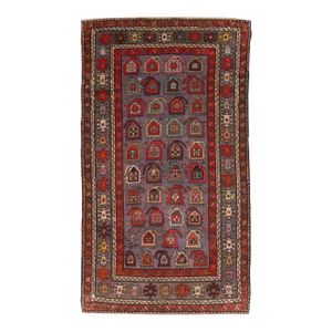 Galerie Shabab Collection Early 20th Century Handmade Caucasian Shirvan Small Accent Rug