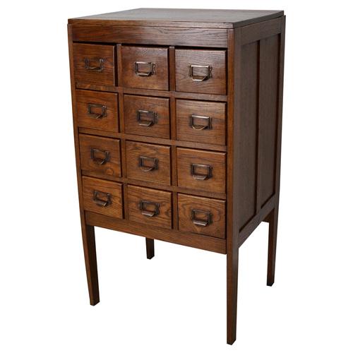 Dutch Oak Apothecary Cabinet, 1930s For Sale - Image 14 of 14