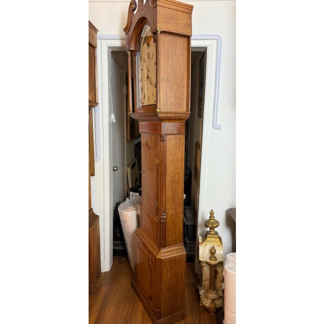 Early 19th Century Late Georgian Period English Grandfather Clock With Moon Phase Dial For Sale In Los Angeles - Image 6 of 10