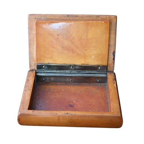 Wood French Napoleonic Box in Carved Wood, 1800s For Sale - Image 7 of 9