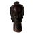Vintage African Hand Carved Wood Head Bust Sculpture For Sale