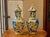 Mid 19th Century Pair of English 1840s Mason’s Ironstone Lidded Vases With Blue & Gilt Scrollwork For Sale - Image 5 of 9