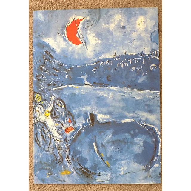 Marc Chagall Vintage Mid 20th Century Abstract Marc Chagall Lithographs - a Pair For Sale - Image 4 of 5