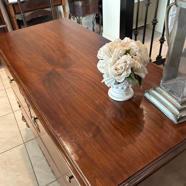 Early 20th Century Mahogany Dresser With Mirror 2 For Sale - Image 4 of 12