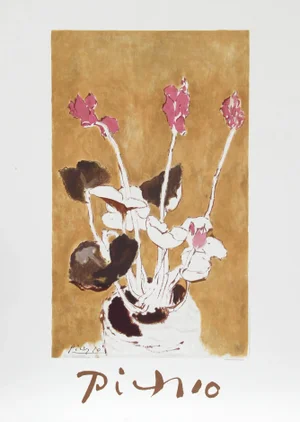 Les Cyclamens, Pablo Picasso Lithograph