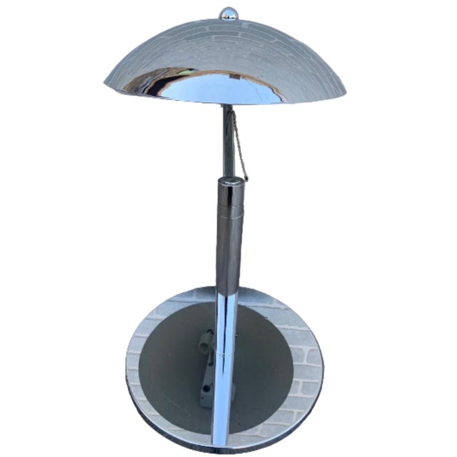 Mid 20th Century Mid Century Modern Space Age Flying Saucer Style Table Lamp - Pair For Sale - Image 4 of 5