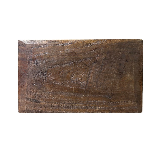 Chinese Vintage Wood Red Golden Relief Carving Wall Hanging Art Plaque For Sale - Image 4 of 8