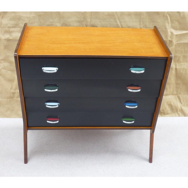 1950s Vintage Four-Drawer Chest of Drawers, 1950s For Sale - Image 5 of 8