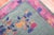 Pink Pink Green Antique Chinese Art Deco Foyer Size Carpet - 6' x 8'6" For Sale - Image 8 of 18