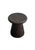 Contemporary Sculptural Burnt Suar Wood Side Table in Espresso Finish, Hand-Hewn Detailing For Sale - Image 3 of 5
