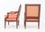 Louis XVI Style Stained Mahogany Armchairs, Pair For Sale In New York - Image 6 of 7