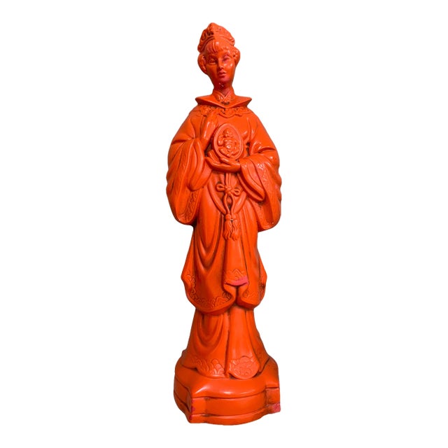 Mid-Century Quan Yin With Child Statue For Sale
