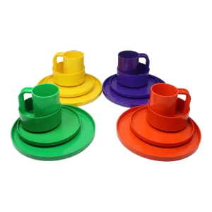 Multicolor Massimo Vignelli for Heller Dinnerware - Service for Four