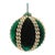 Kenneth Ludwig Chicago Shimmer Ball Ornaments (Set of 4)  3" & 4" Plastic/Polyester Christmas Decorations For Sale - Image 4 of 6