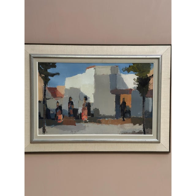 Stig Wernheden, Southern City Scene, 1960s, Oil on Canvas, Framed For Sale - Image 14 of 18