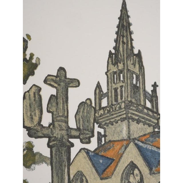 Mathurin Meheut, Brittany, Pilgrims in front of the church, Engraving For Sale - Image 7 of 9