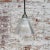 Vintage Industrial Clear Glass Pendant Light from Holophane For Sale - Image 6 of 8