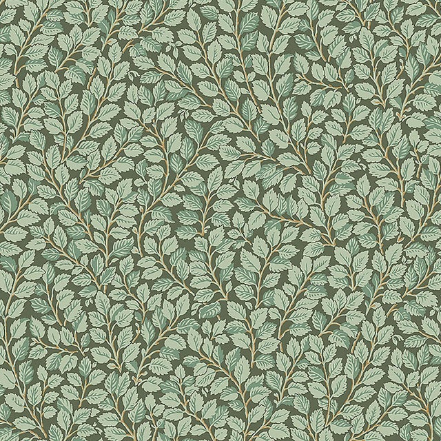 SAMPLE - Boråstapeter Hazel Wallpaper In Spruce For Sale