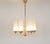 Vintage Six-Arm Chandelier in Brass and Frosted Glass, 1960s For Sale - Image 10 of 11