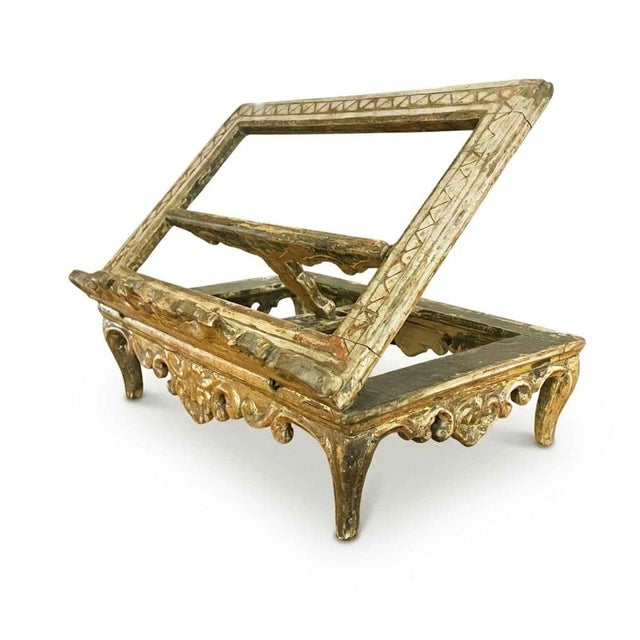 Venetian Rococo Carved and Gilded Table Lectern, 1700s For Sale - Image 10 of 10