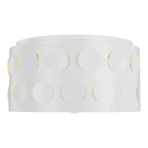 Kate Spade by Visual Comfort Studio Dottie Medium Flush Mount, Matte White