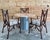 Postmodern Steel Pedestal + Marble Dining Table For Sale - Image 10 of 12