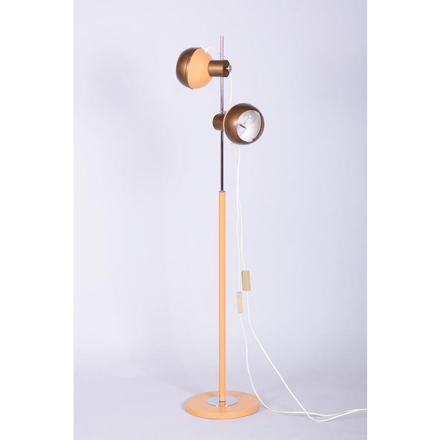 Mid-Century Floor Lamp in Metal attributed to Drukov, Czech, 1970s For Sale - Image 13 of 13