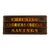 Vintage Illuminated Brass Bank Teller Sign For Sale