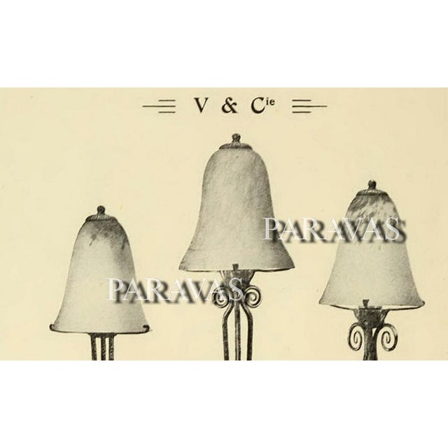 French Art Deco Table Lamp by Marcel Vasseur & Daum 1920s France For Sale - Image 11 of 11